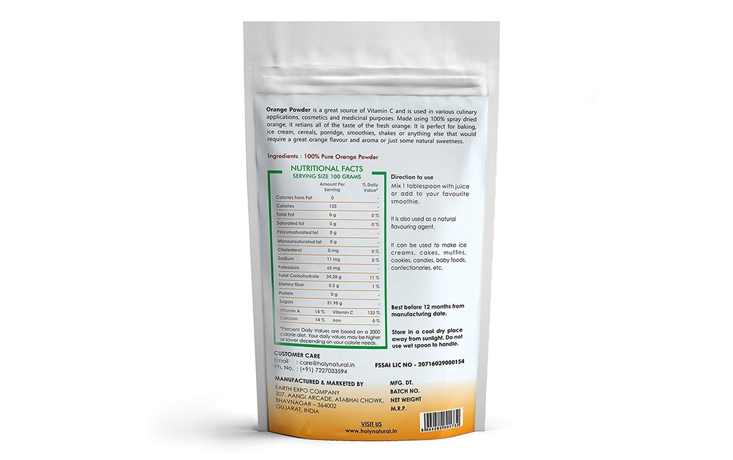 Holy Natural Orange Powder    Pack  200 grams